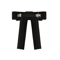 Бант "Мэри" черный с жемчужным декором