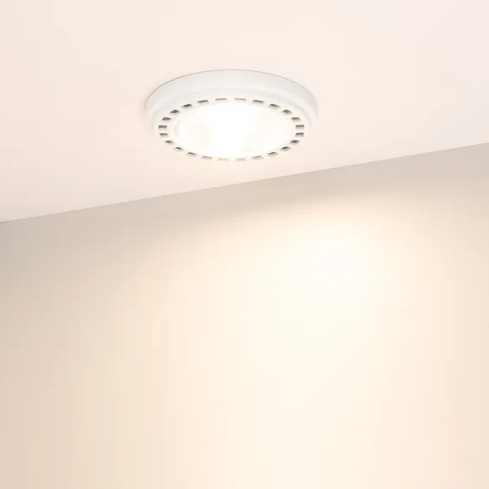 Лампа AR111-UNIT-G53-12W- Warm3000 (WH, 120 deg, 12V) (Arlight, Металл) 026887