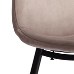 Стул BREEZE (mod. 4724) Велюр/металл , 44 х 53 х 87 см, Coffee (кофейный) HLR9 / черный