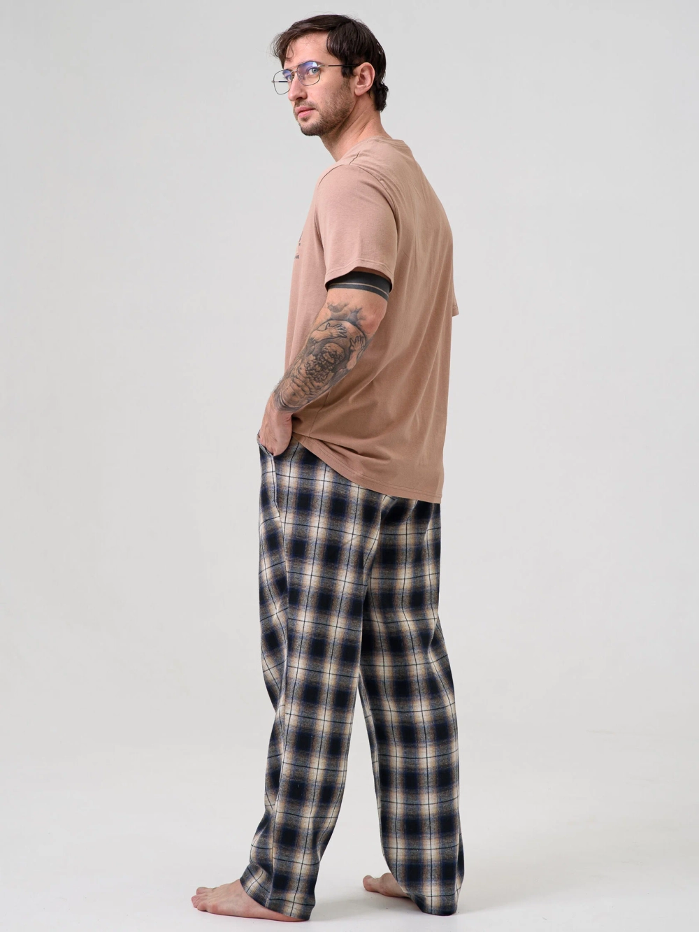 Пижама со штанами костюм домашний