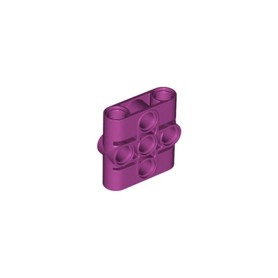 Lego Блок штыревых разъемов для подъемного рычага толщиной 1x3x3 (красновато-фиолетовый) 39793 / 6252656