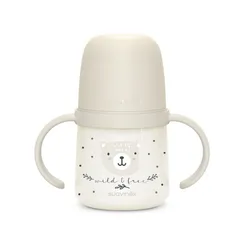 Бутылочка с ручками Suavinex Night Wild 150 мл Бежевая 6 мес+