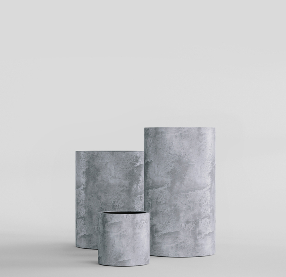 Кашпо, коллекция Concrete, форма CYLINDER