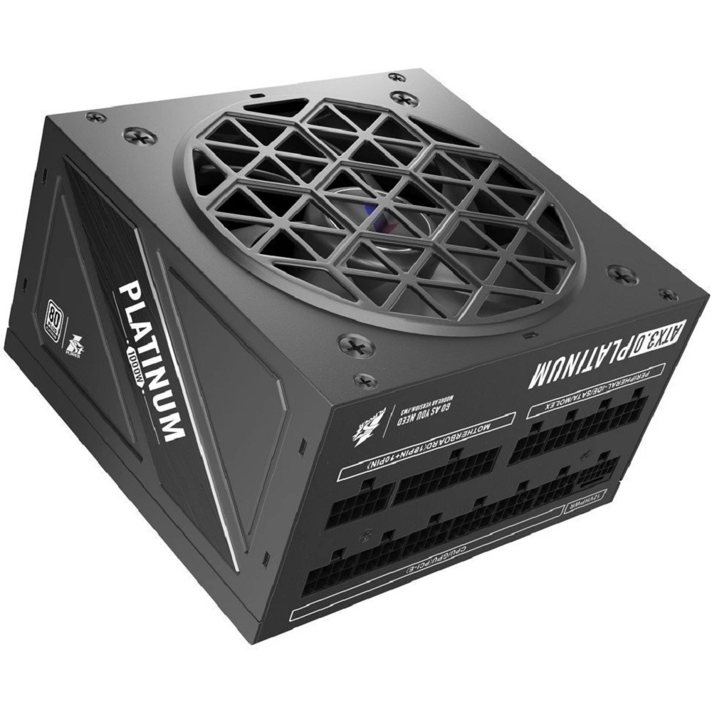 Блок питания 1STPLAYER NGDP Platinum 1000W Black / ATX3.0, APFC, 80 PLUS Platinum, SR + LLC + DC-DC, 120mm fan, full modular / HA-1000BA3-BK