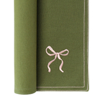 Салфетка под приборы fancy bows оливкового цвета из коллекции essential, 35х45 см