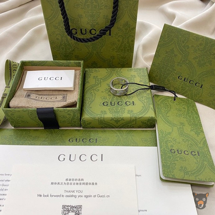 Кольцо Gucci "GG Supreme" широкое