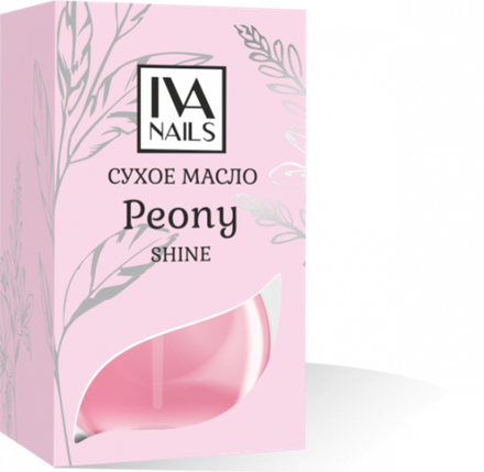 Сухое масло IVA nails Peony с шиммером 12 ml