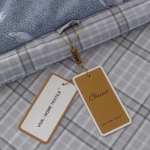 Комплект постельного белья Сатин с Одеялом 100% хлопок на резинке OBR142