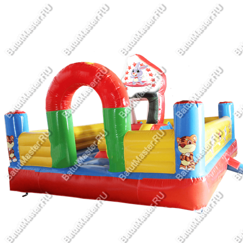 Надувной батут "Медвежья братва", 4*4*2 м