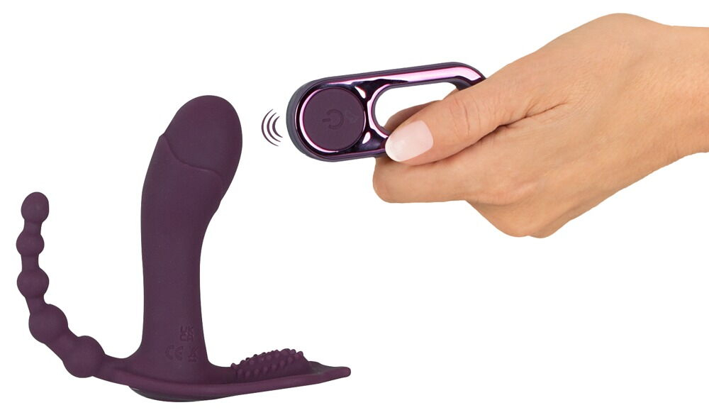 Фиолетовый вибратор для ношения в трусиках ARIVA RC Panty Vibrator (Цвет: фиолетовый)