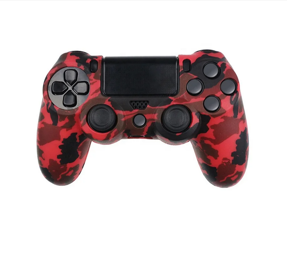 Чехол защитный для PS 4 Силикон Камуфляж