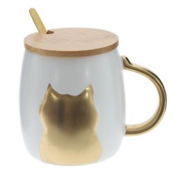 GAEM Кружка с крышкой и ложкой, 420 мл, L13 W9 H10 см, 2в.