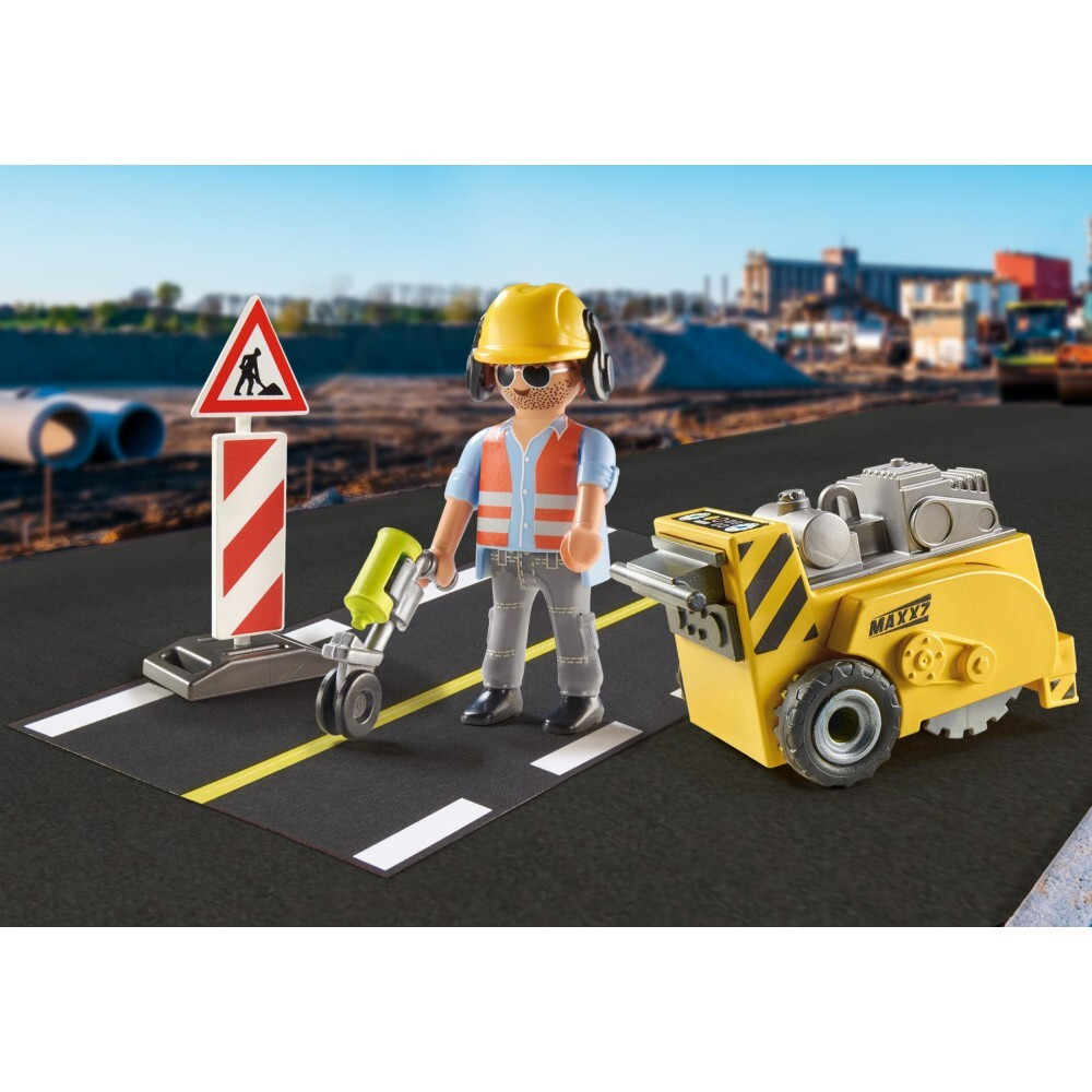 Playmobil - Строитель City Action с фрезерным станком 71185 / артикул   71185  / GTIN 4008789711854