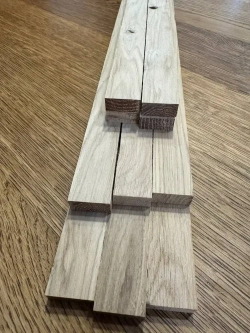 брусок деревянный дуб РУСТИК 21х10х470мм(20шт) для творчества, хобби и поделок