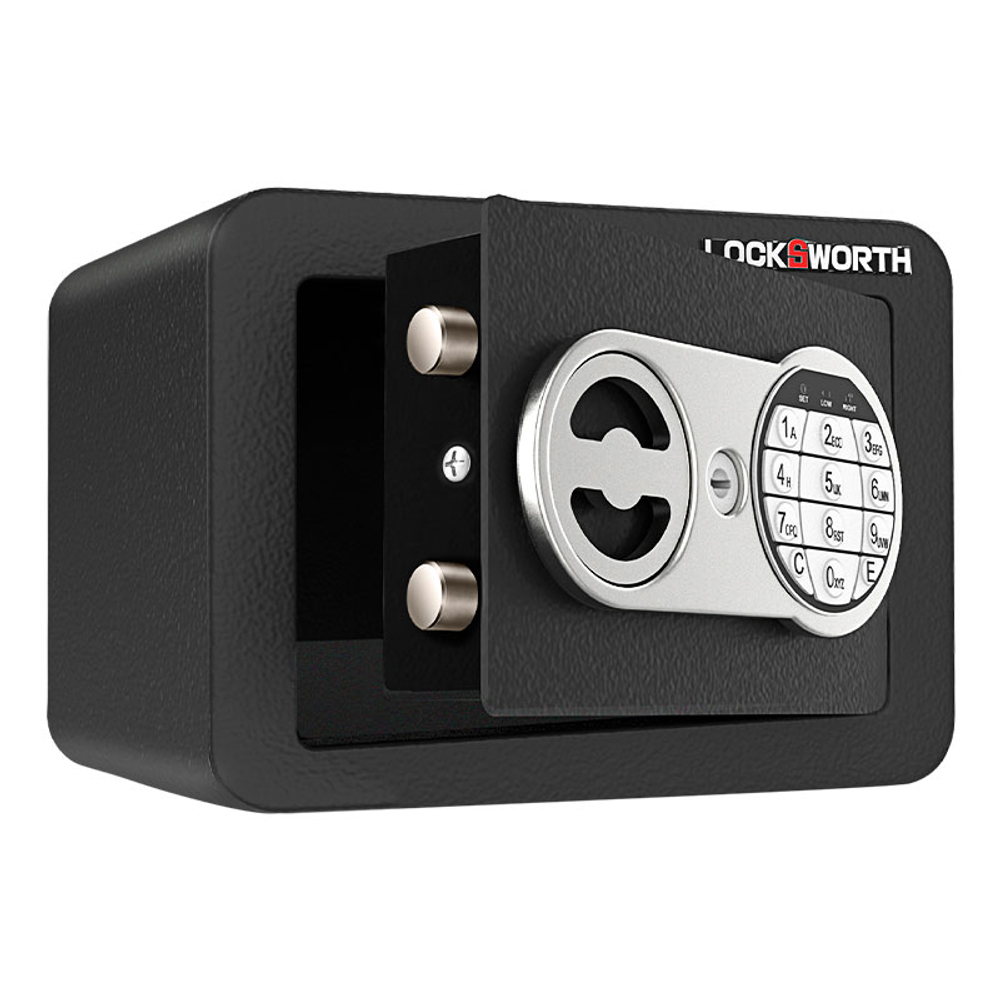 Сейф LockSworth электронный замок + ключ, 170х230х170 мм, 2 кг, черный
