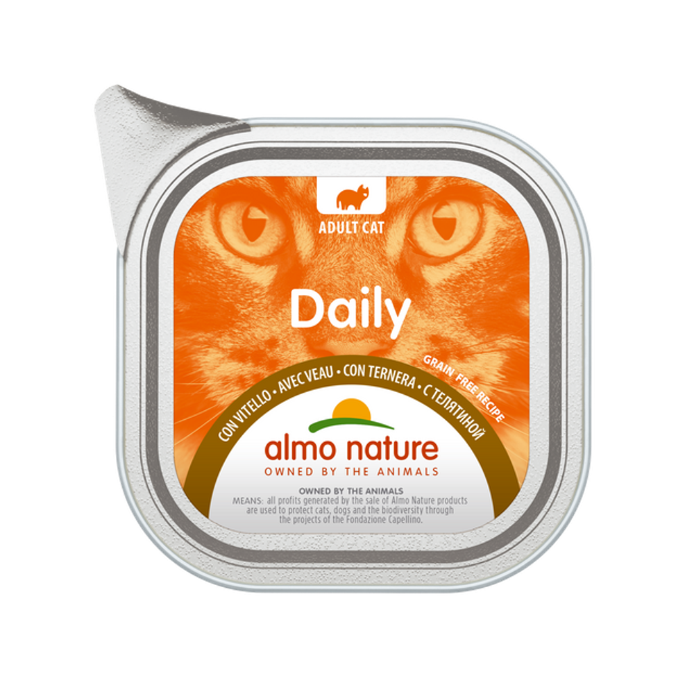 Almo Nature Паштет для Кошек "Меню с телятиной" (Daily Menu - Veal) 0,1 кг