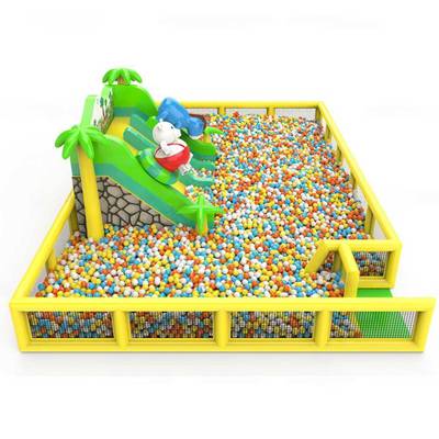 Большой сухой бассейн «Веселые зверята», 12х8х3,5 м — для детских развлекательных центров
