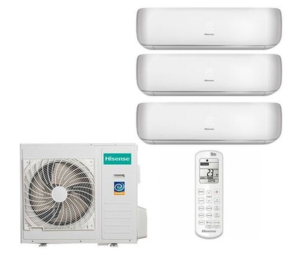 Мульти сплит-система Hisense на 3 комнаты (35+35+35 кв.м.) Premium Design