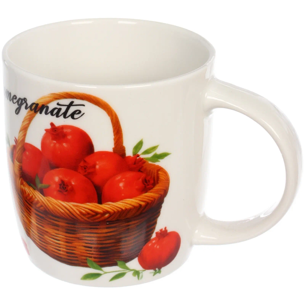 Кружка керамическая 330мл «Гранаты», микс рисунков