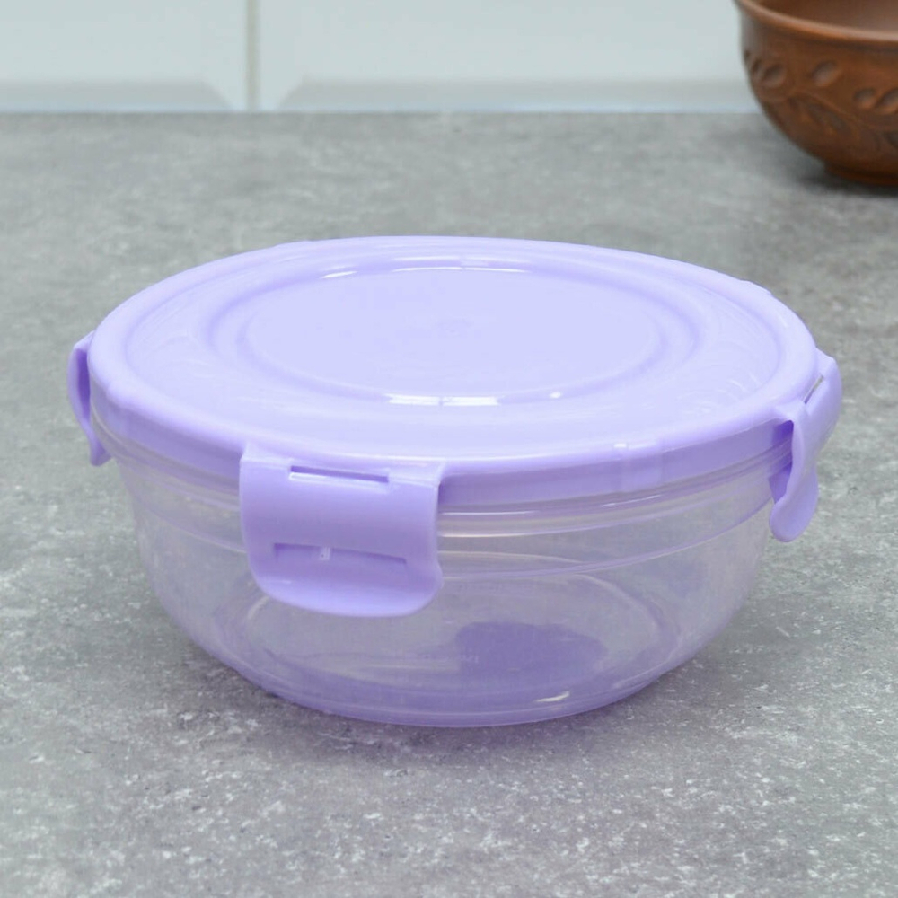 Контейнер для продуктов 0,8л герметичный круглый