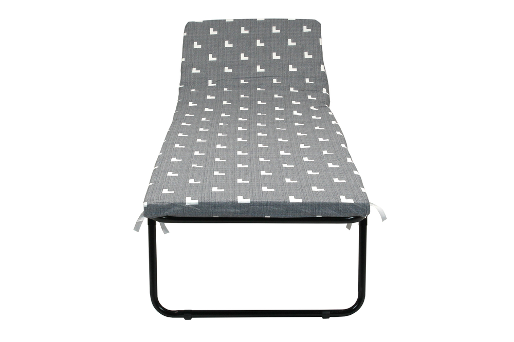 Кровать раскладная Соната мягкая лист 50мм арт.РП-700-Э-50 (цвет ткани серый рис.тетрис (1 шт. в уп.)