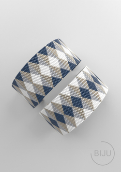 Схема PEYOTE, Схема браслета мозаичное плетение, узор из Miyuki Delica 11/0, файл PDF, №206