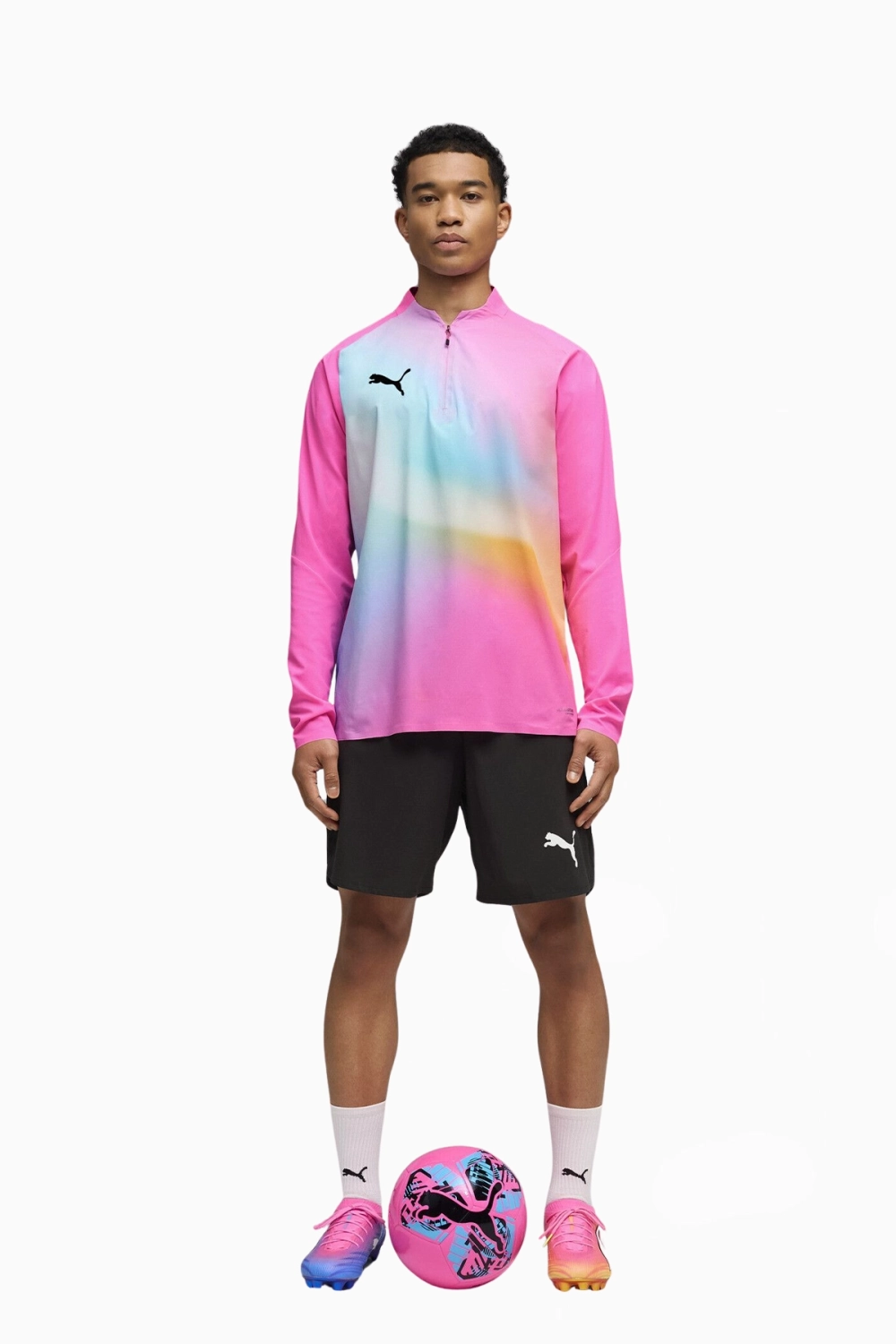 Кофта Puma Individual Lightspeed Ultimate 1/4 Zip - розовый