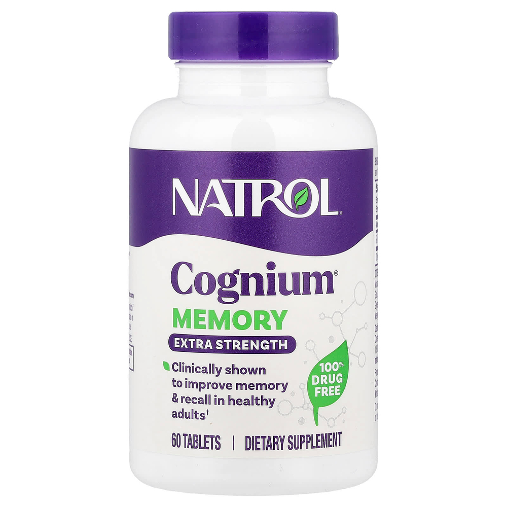 Natrol, Cognium®, память, 200 мг, 60 таблеток