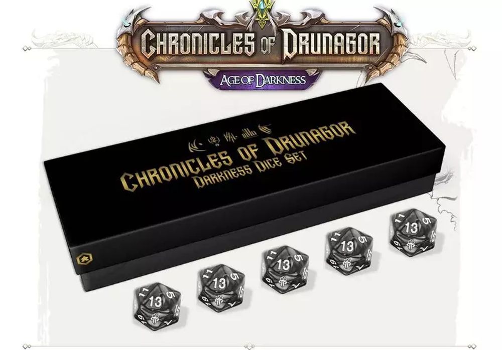 [Предзаказ] Chronicles of Drunagor Age of Darkness Darkness Dice Set