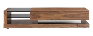 Тумба под ТВ MF1317A /3139 орех/черный витраж