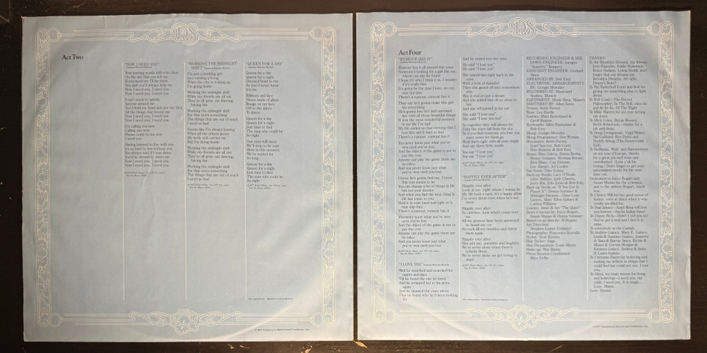 Donna Summer ‎– Once Upon A Time 2LP (Швеция 1977г.)