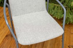 "Марокко" стул из текстилена nanotex, каркас алюминий темно-серый (RAL7024), цвет серый