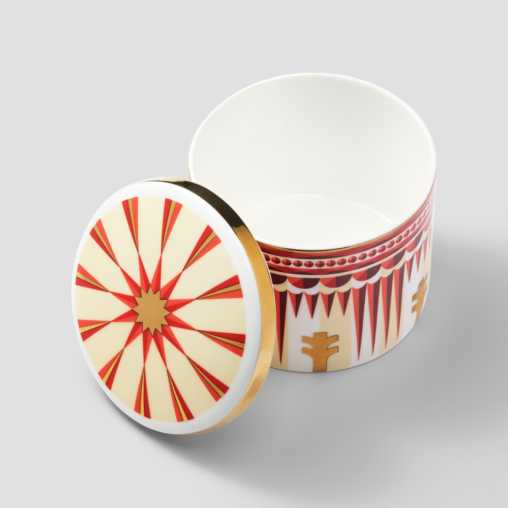 Емкость для хранения Farforite «Солнечный круг» в подарочном тубусе