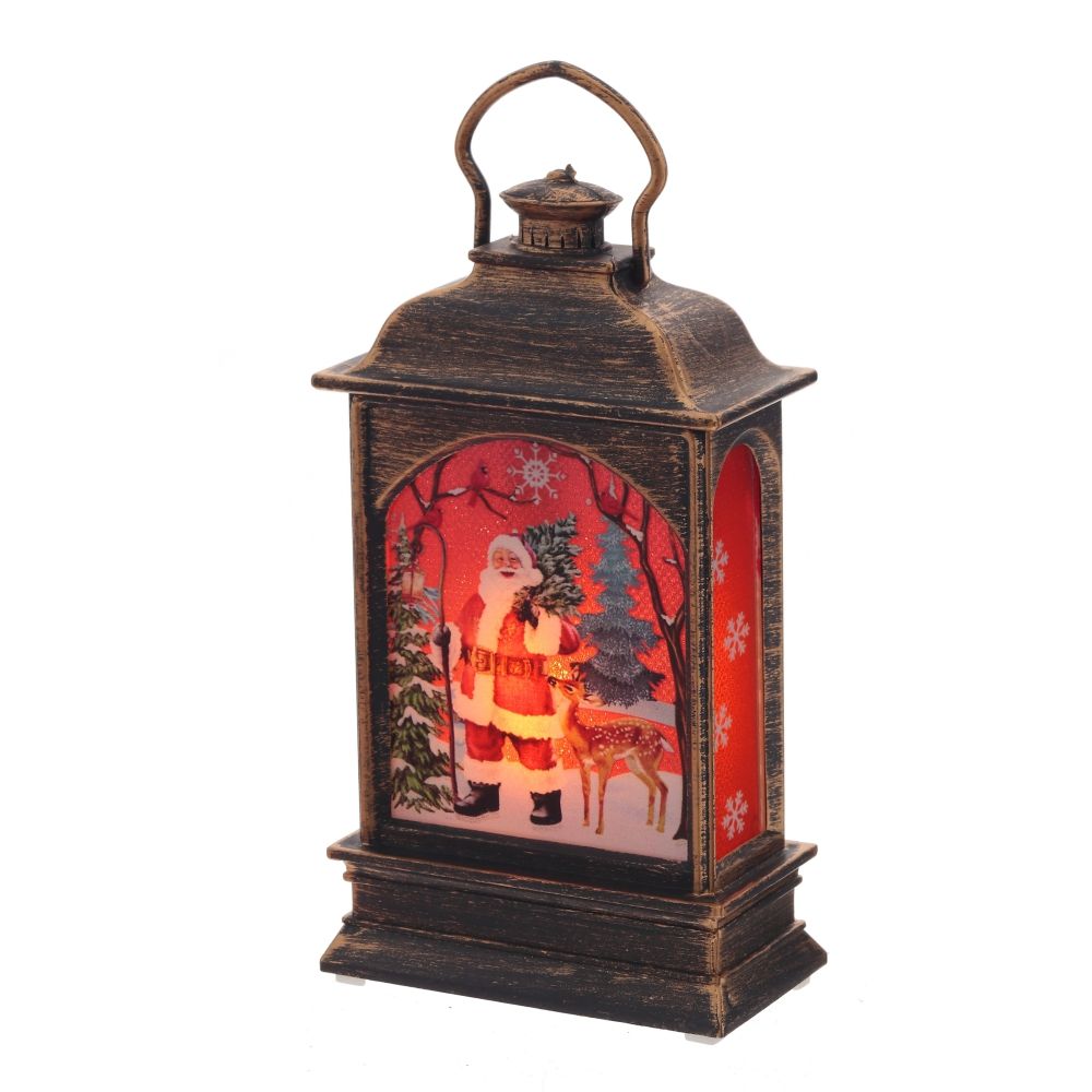 GAEM Изделие декоративное "Фонарь" с подсветкой (3хАG13, вход), L7 W4 H12 см, 3в.