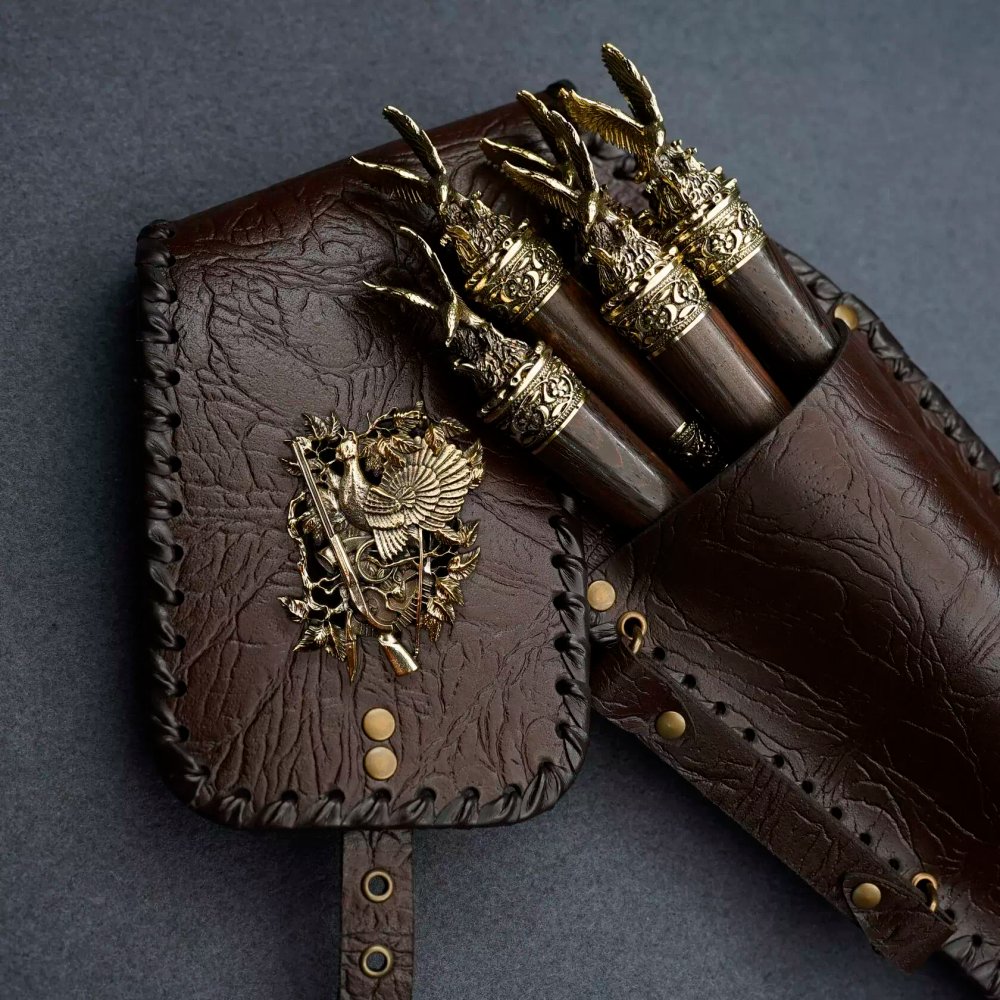 Подарочный набор шампуров "Орлы на охоте"