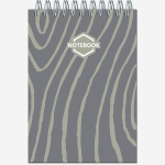 Блокнот формат А6 40 листов на металлическом гребне "Стильный Офис"