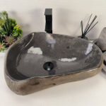 Раковина из речного камня RS-64865 56*41*15 0862