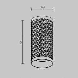 Накладной светильник Maytoni Focus Design C036CL-01G