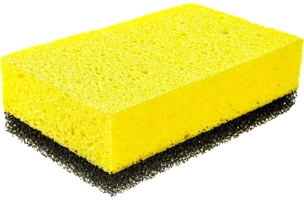 Губка целлюлозная комбинированная для удаления эпоксидной затирки 150 x 95 x 50 мм, Россия Сибртех, 86838