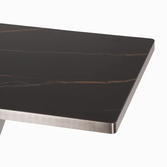 Консоль Optional 150х85 см, черная керамика