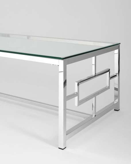 Журнальный стол 120*60 БРУКЛИН серебро