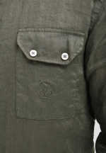 Рубашка мужская Лен KHAKI