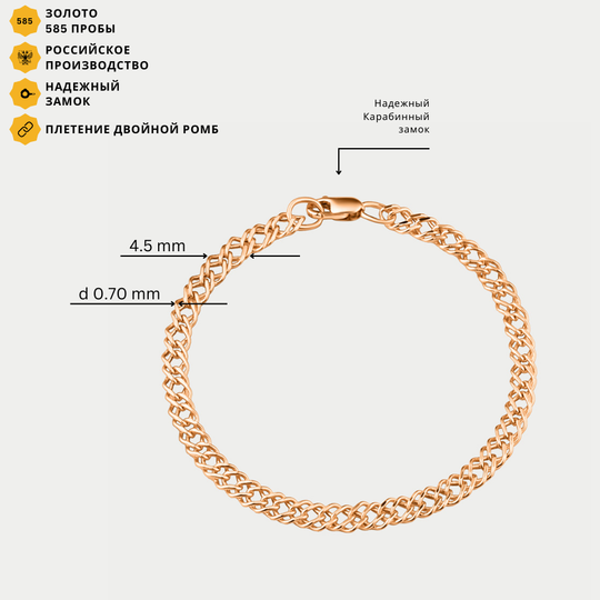 Браслет золотой
