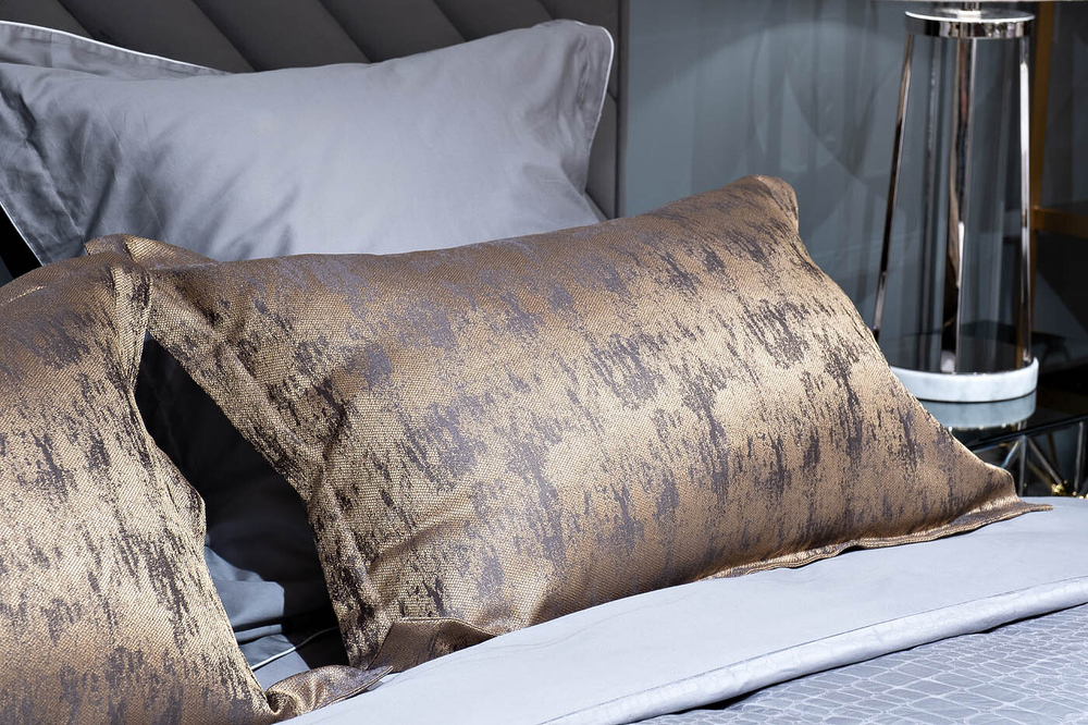 Наволочки 2шт 50х70 Garda Decor Houston золотые