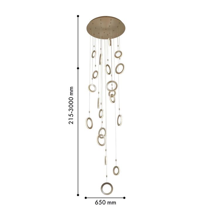 Подвесная светодиодная люстра Favourite Jongleur 4322-20P