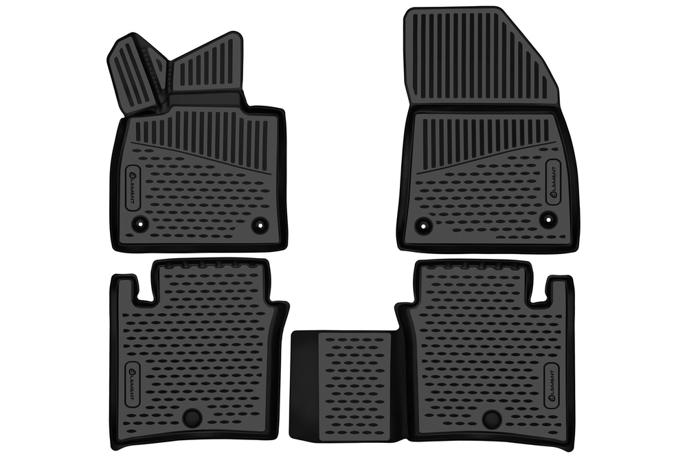 Коврики в салон для Zeekr 001 (I) 2021 - 4шт. (полиуретан) ELEMENT3DA67431210K