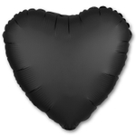 Шар фольгированный Сердце 43 см (Черный)