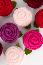 Подарочная коробочка-розочка для кольца и серёг