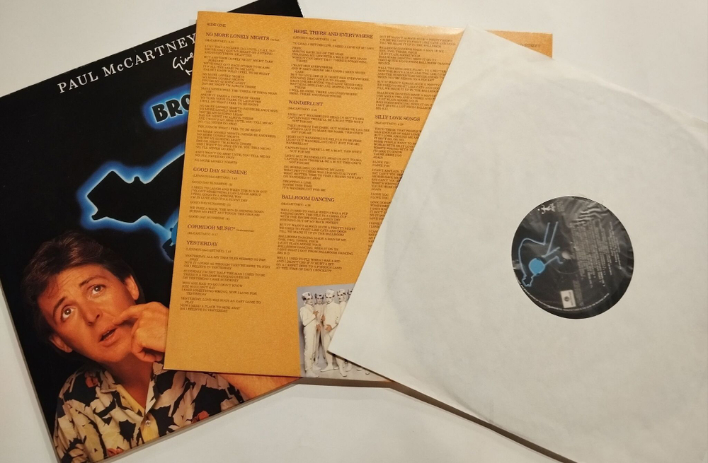 Винтажная виниловая пластинка LP Paul McCartney Give My Regards To Broad Street (UK 1984)