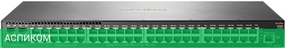 Коммутатор HP Aruba 2930F 48G 4SFP+ (JL254A)